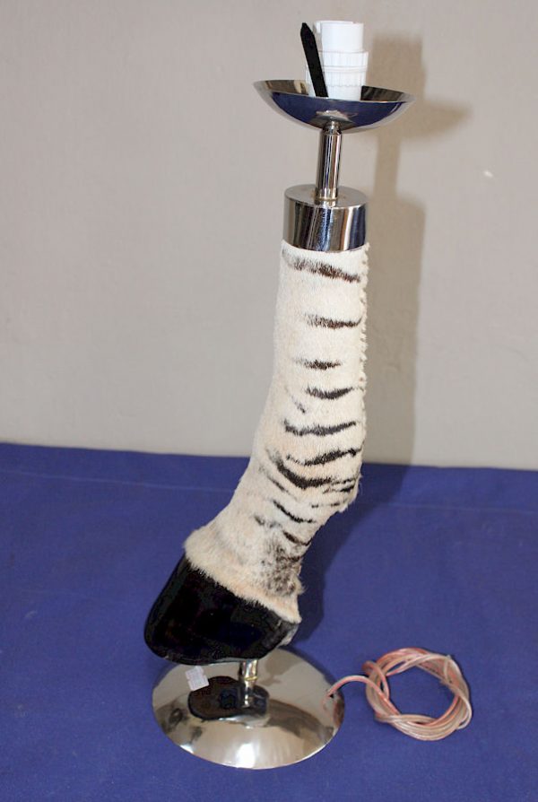 Zebra Foot Lamp