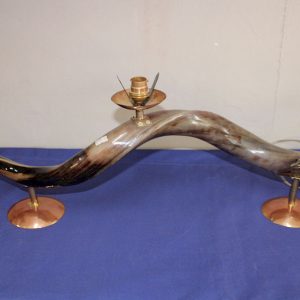 Horizontal Kudu Horn Lamp