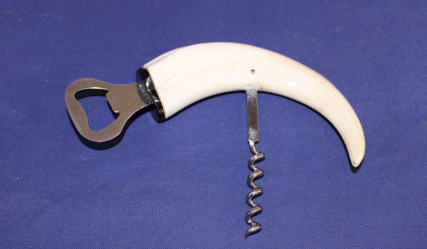 Warthog Tusk Wine Bottle Opener (Combination)